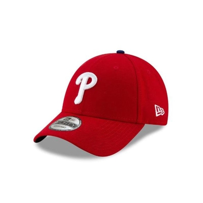 Red Philadelphia Phillies Hat - New Era MLB The League 9FORTY Adjustable Caps USA5862190